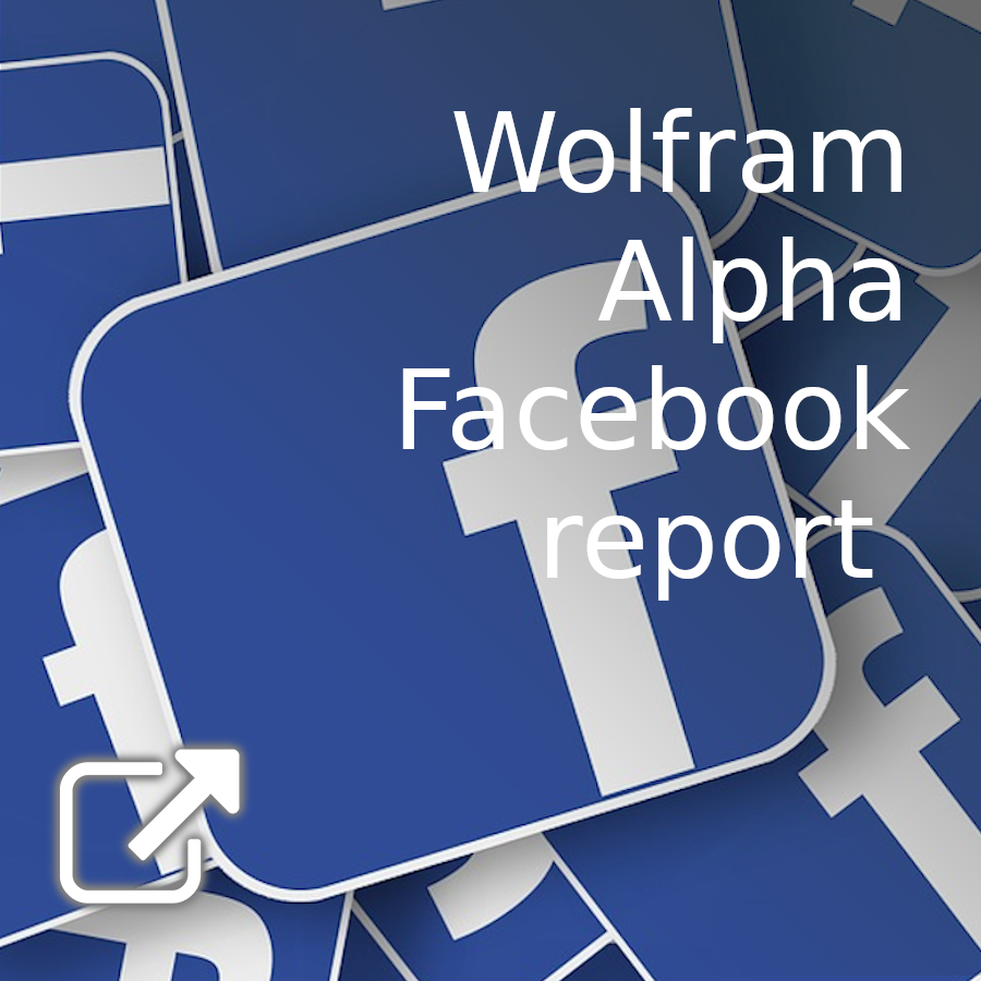 Wolfram Alpha Facebook report UDGVirtual Formación Integral